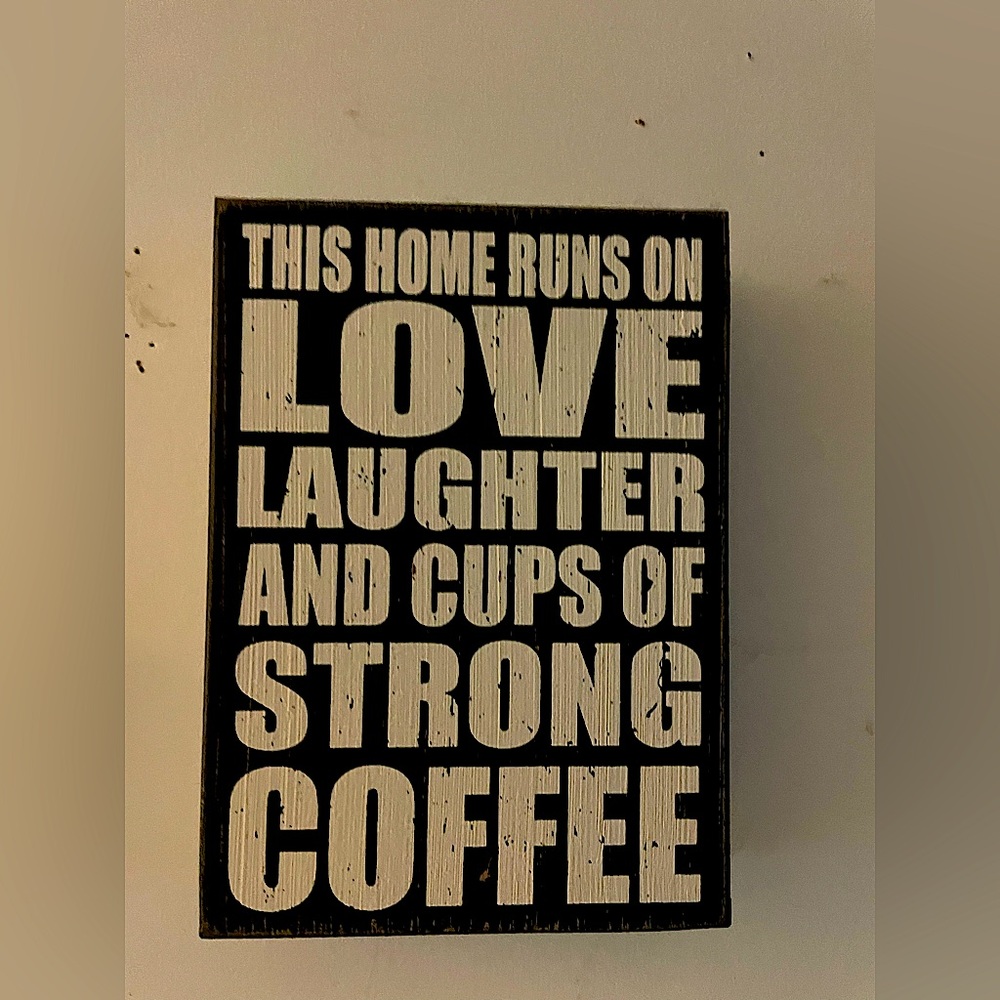 Coffee decor sign